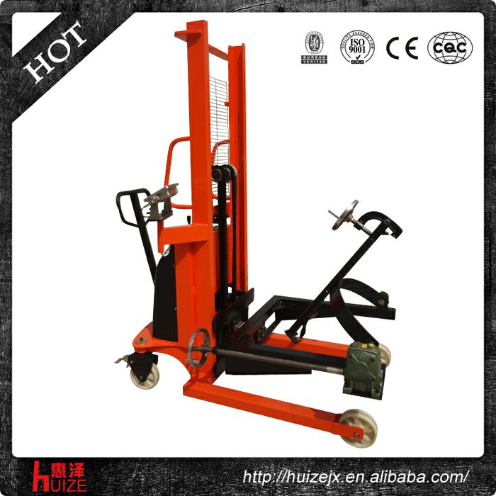 半電動稱重油桶車（夾鐵桶，手搖翻轉(zhuǎn)倒料）2
